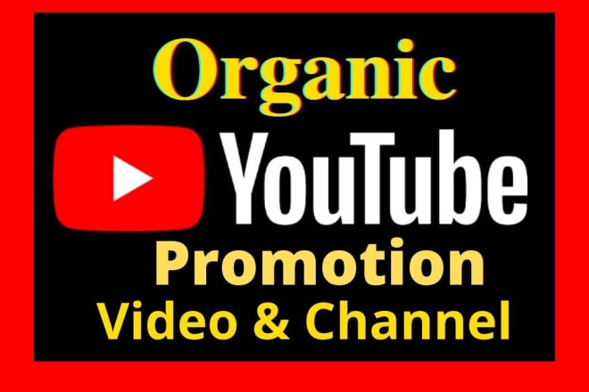 I will do organic youtube promotion music video and channel