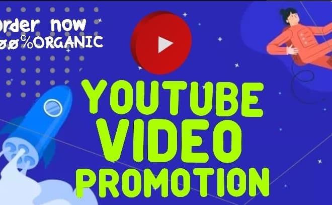 I will do organic youtube video promotion