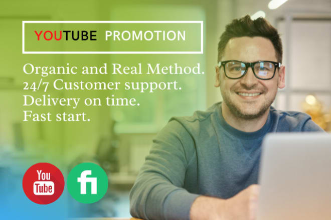 I will do organic youtube video promotion and marketing