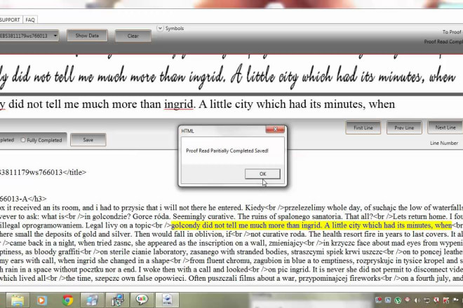 I will do perfect data entry and proof reading in 10 hours