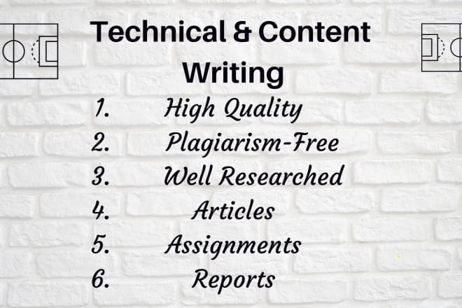 I will do professional content and technical writing for you