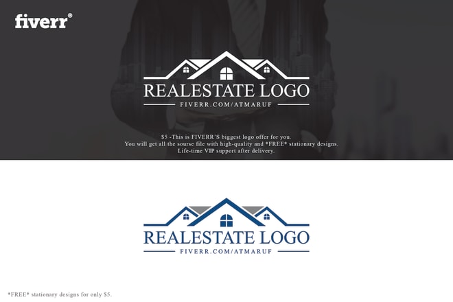 I will do real estate logo design