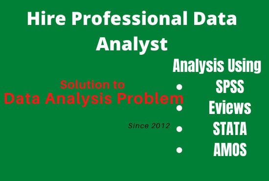 I will do regression and multivariate analysis by spss eviews stata