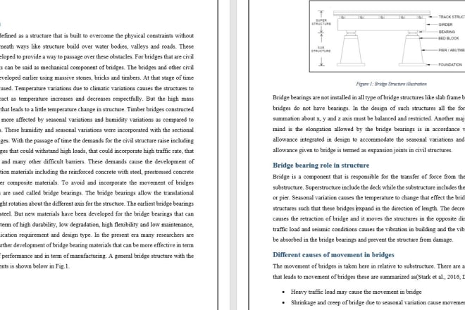 I will do research writing and technical writing tasks of mechanical engineering