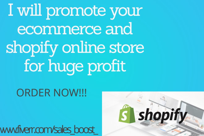 I will do ROI shopify promotion, marketing and boost shopify store sales