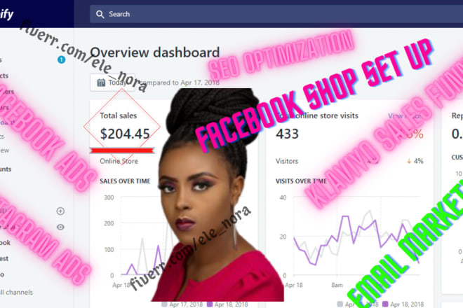 I will do shopify sales ROI marketing facebook ads setup and shopify sales funnel