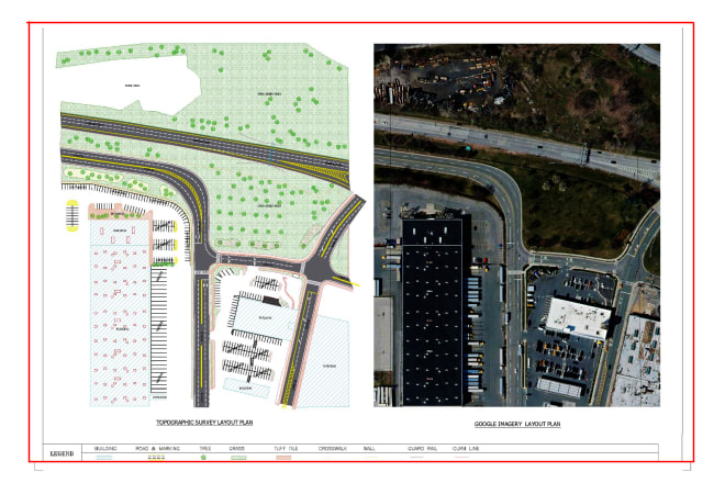 I will do site plan, landscape design on autocad civil 3d from google maps