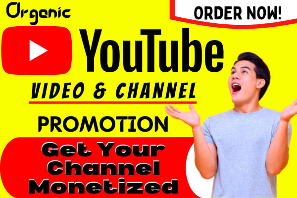 I will do super fast organic youtube promotion