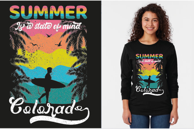 I will do trendy bulk graphic t shirt design and custom t shirt design