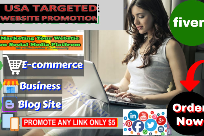 I will do usa targeted website promotion to 100million highly active social media user