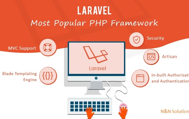 I will do web development in PHP laravel