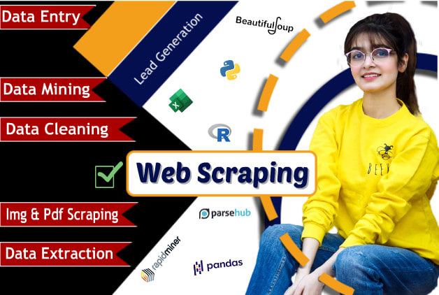 I will do web scraping of almost every website, web scraper, python, data mining