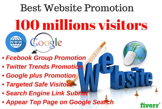 I will do website promotion or any link promotion