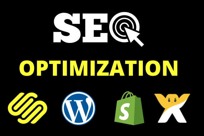 I will do wordpress, shopify, squarespace, and wix SEO