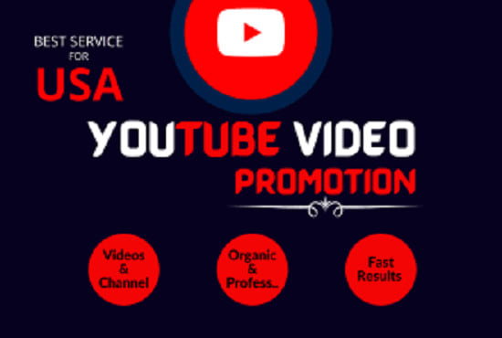 I will do youtube promotion for your video