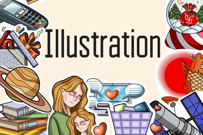 I will draw a colorful illustration