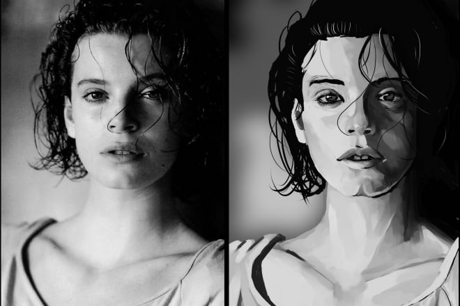 I will draw a portrait for you in semirealism