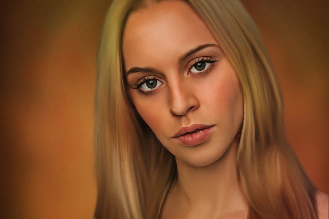 I will draw a portrait of the best oil painting for you