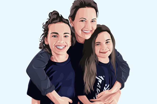 I will draw amazing cartoon portrait illustration caricature logo