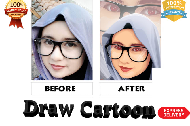 I will draw an amazing cartoon portrait of yourself