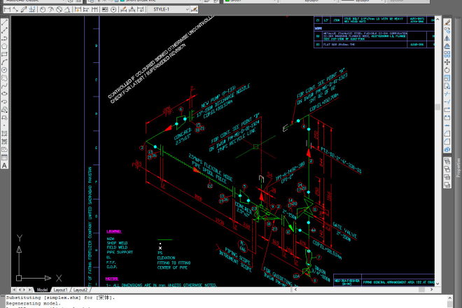 I will draw autocad drawing architecture, isometrics, piping work