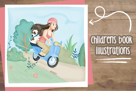 I will draw beautiful childrens book illustrations