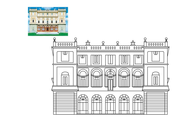 I will draw detailed line art and technical drawing to dxf file