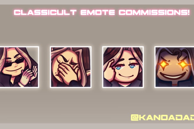 I will draw dynamic twitch emotes for your stream
