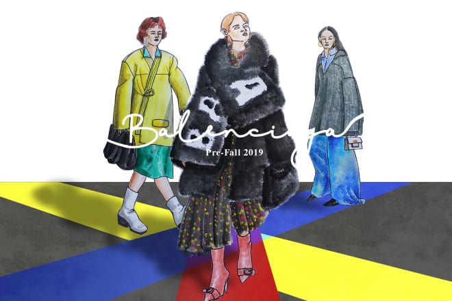 I will draw fashion illustration for you