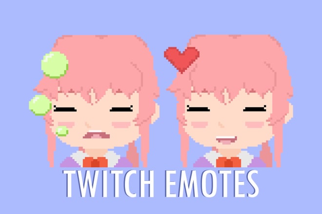 I will draw pixel art twitch emotes and sub badges
