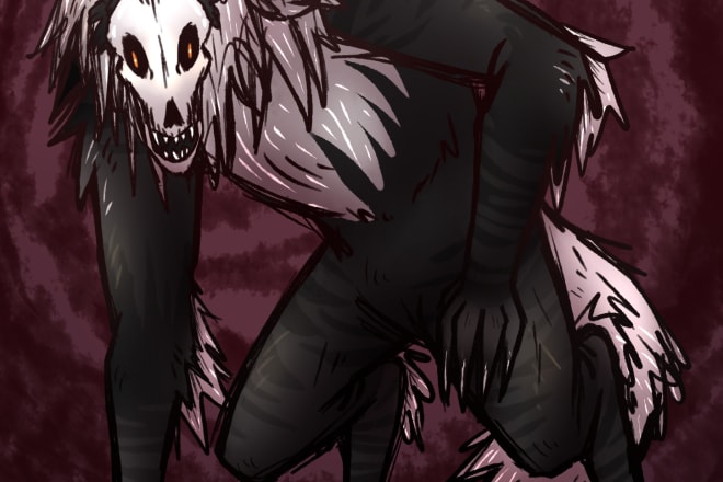 I will draw spooky scary monsters