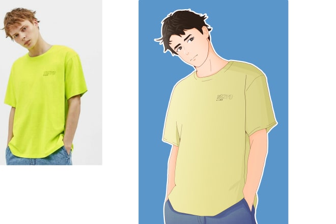 I will draw you in my anime style