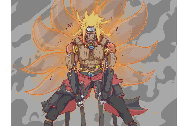 I will draw you or your favorite character into cyborg,cyberpunk,mecha style