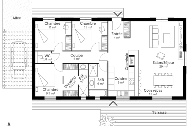 I will draw your house plan on autodesk revit