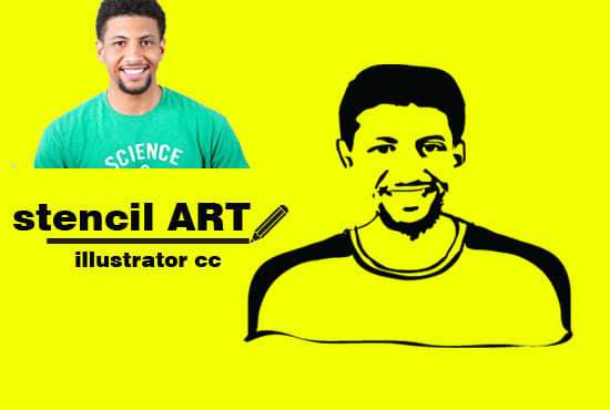 I will draw your image into stencil, silhouette or vector art