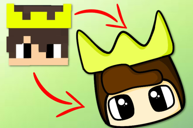 I will draw your minecraft skin cute cartoon avatar
