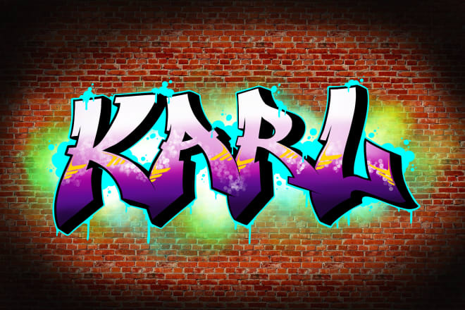 I will draw your name in graffiti style