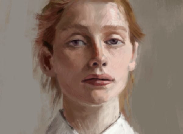 I will draw your picture like a digital oil painting portrait gift