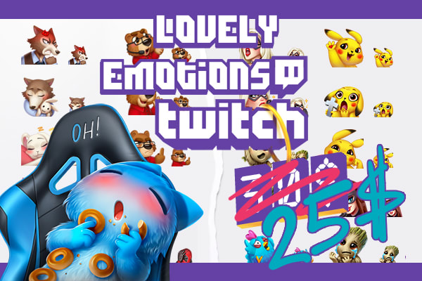 I will drawing beautifully emotes for your twitch