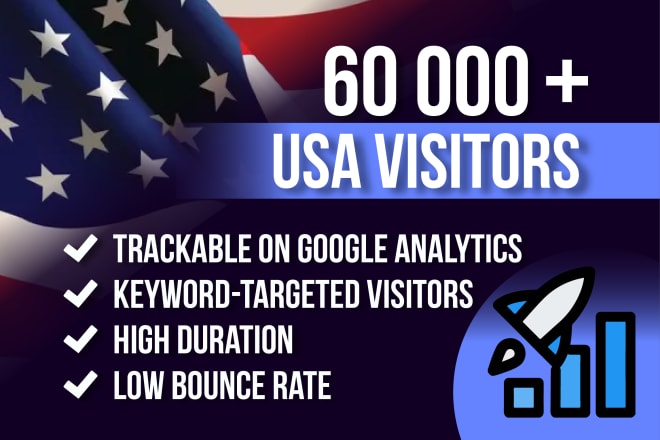 I will drive organic, keyword targeted traffic exclusively from USA