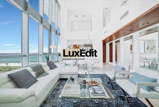 I will edit 5 or more real estate pictures in 24hrs