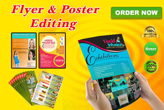 I will edit flyer brochure poster professionally