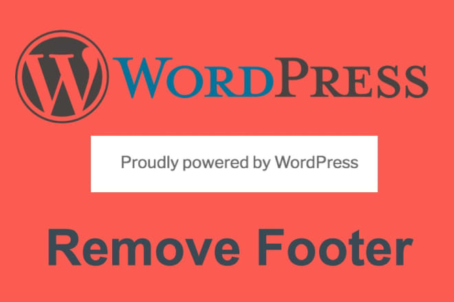 I will edit or remove wordpress footer credit links