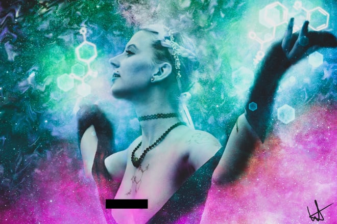 I will edit your picture to be an amazing trippy space artwork