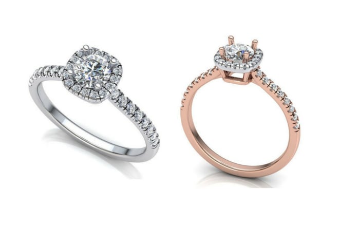 I will engagement ring 3d print model and render for website