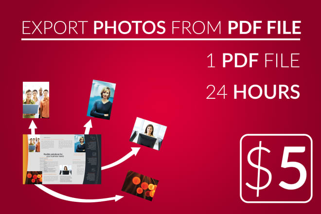 I will export photos from PDF file