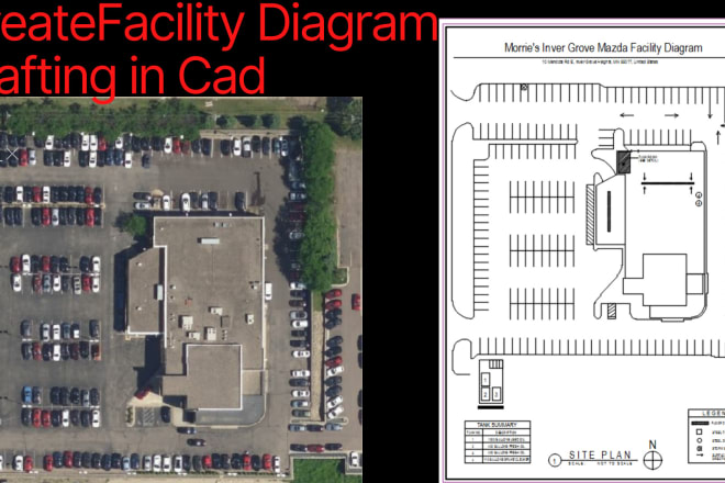 I will facility diagram drafting from google earth