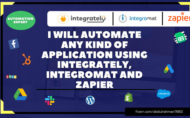 I will fix and setup any automation using integrately, integromat and zapier
