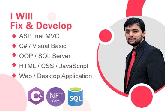 I will fix, develop, deploy asp net c sharp and visual basic projects