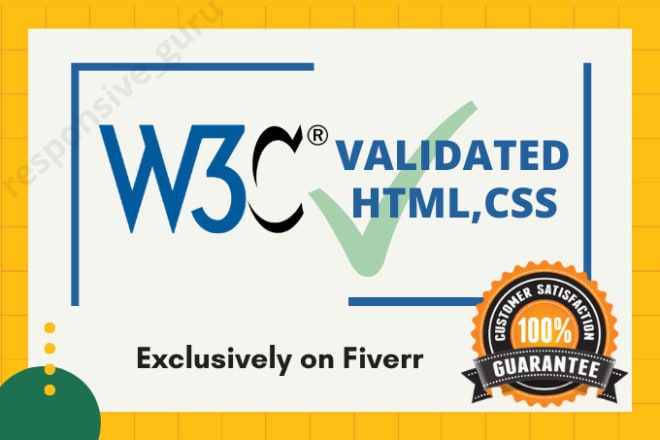 I will fix w3c validator errors and warnings